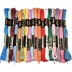 (52) Непрозрачная лаванда 6-слойная полиэфирная нить для вышивания, нитки для вышивки крестом, сегмент окрашенный градиентный цвет/рождественская/осенняя цветовая серия, разноцветные, 0.5 мм, около 8.75 ярдов (8 м) / моток, 18 мотки