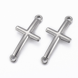 Нержавеющая Сталь Цвет 304 соединители боковые поперечные из нержавеющей стали, цвет нержавеющей стали, 30x14x2 мм, отверстие : 2 мм