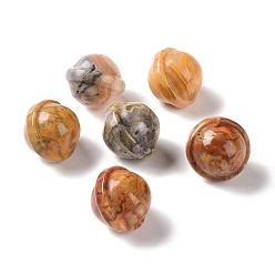 Сумасшедший Агат Натуральный сумасшедший агат, статуэтка из драгоценных камней, планета, 20x18 мм