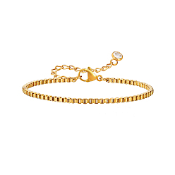 Золотой Браслеты из нержавеющей стали, золотые, 6-1/4 дюйм (16 см)