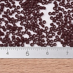 (DB1584) Matte Opaque Currant MIYUKI Delica Beads, Cylinder, Japanese Seed Beads, 11/0, (DB1584) Matte Opaque Currant, 1.3x1.6mm, Hole: 0.8mm, about 10000pcs/bag, 50g/bag