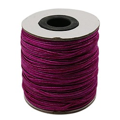 Medium Violet Red Nylon Thread, Nylon Jewelry Cord for Custom Woven Jewelry Making, Medium Violet Red, 2mm, about 100yards/roll(300 feet/roll)
