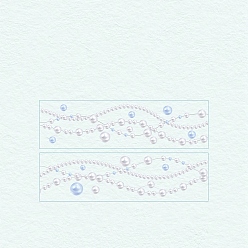 Светло-голубой Скрапбукинг наклейки питомец декоративные наклейки, жемчуг ляньюань серия, светло-голубой, 2x17x0.1 мм