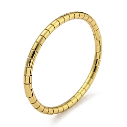 Золотой Вакуумное покрытие pvd 202 браслеты из нержавеющей стали с шарнирами для женщин и мужчин, золотые, внутренний диаметр: 2-3/8x1-7/8 дюйм (6.05x4.9 см), 4.5 мм