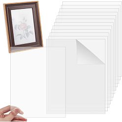 Clear Transparent Acrylic for Picture Frame, Rectangle, Clear, 25.4x20.3x0.08cm