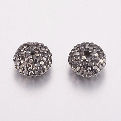 Реактивный Самолет Бусины со стразами, полимерная глина , рондель, струя, 10~11x6~7 мм, отверстие : 1~1.5 мм