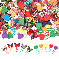 Mixed Shapes 70шт. 2 стили пластиковые скрепки, клипсы для закладок, разнообразные, 37.5~40x18.5~28x4~5 мм
