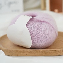 Сливовый Пряжа мохер, длинная шерстяная пряжа для вязания, для одежды шарфы свитера шали шапки, слива, 20г/моток