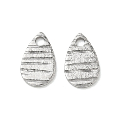 Нержавеющая Сталь Цвет 304 прелести нержавеющей стали, слезинки, цвет нержавеющей стали, 8x6x1 мм, отверстие : 1 мм