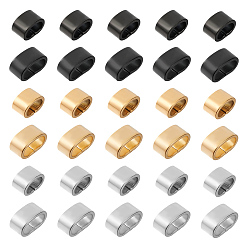 (52) Непрозрачная лаванда 48 шт. 6 стиль электрофорез 304 слайд-шарм из нержавеющей стали, прямоугольные, разноцветные, 5x8~10x5~6 мм, отверстие : 3~4x6~8 мм, 8 шт / стиль