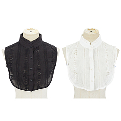 (52) Непрозрачная лаванда 2 шт. 2 цвета хлопка воротник рубашки, съемные накладные воротники, разноцветные, 340x345x5 мм, 1 шт / цвет