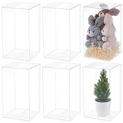 Прозрачный Складные ящики для упаковки домашних животных, прямоугольные, прозрачные, 10x10x18 см
