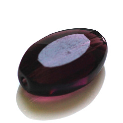 Фиолетовый К 9 стекло, имитация Австрийские кристаллические шарики, класс AAA, граненые, овальные, фиолетовые, 13x10x5 мм, отверстие : 0.9~1 мм