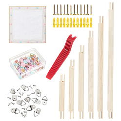 Lemon Chiffon 24Pcs Wooden Stretcher Bar for Needlework, Embroidery Stitch Frame Set, Rectangle, Lemon Chiffon, 150x25.5x18.5mm