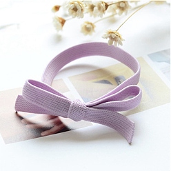 Сливовый Полиэфирные волосы, бантом, слива, 9x55 мм