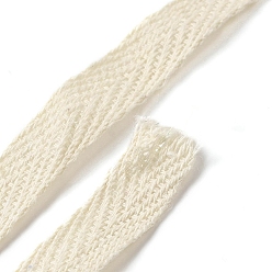 Beige 2m rubans plats en sergé de coton, rubans à chevrons, pour la décoration de la maison, emballage cadeaux et bricolage artisanat décoratif, beige, 3/8 pouces (11 mm), environ 2.19 yards (2m)/pc