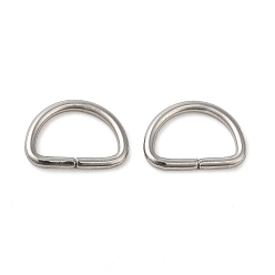 Stainless Steel Color Non-Tarnish 304 Stainless Steel D Rings/Triangle Rings, Buckle Clasps, For Webbing, Strapping Bags, Garment Accessories, Stainless Steel Color, 13.5x9.6x1.5mm