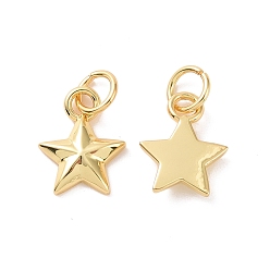 Настоящее золото 18K Подвеска в виде звезды из латуни со стразами, с прыжковых колец, без кадмия, без никеля и без свинца, реальный 18 k позолоченный, 11x9x2 мм, отверстие : 3.4 мм, пригодный для стразов 1 мм
