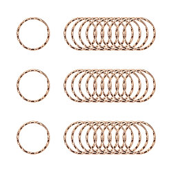 Golden Iron Key Clasp Findings, Ring, Golden, 25x1.5mm, 150pcs