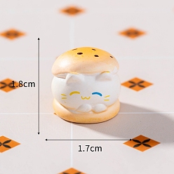 Белый Милый десерт печенье еда миниатюрные украшения, аксессуары для домашнего кукольного домика с микро-ландшафтом, притворяясь опорными украшениями, белые, 18x17 мм