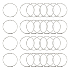Нержавеющая Сталь Цвет 304 нержавеющей стали связывающий кольца, кольцо, цвет нержавеющей стали, 20x0.5 мм, внутренний диаметр: 17.5 мм, 100 шт / коробка