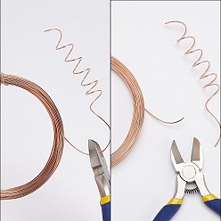 Sandy Brown DIY Wire Wrapped Jewelry Kits, with Aluminum Wire and Iron Side-Cutting Pliers, Sandy Brown, 20 Gauge, 0.8mm, 10m/roll, 2rolls/set
