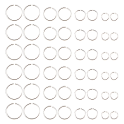 Silver 80Pcs 4 Size 925 Sterling Silver Open Jump Rings, for Chainmaille Weaves, Silver, 3~6x0.5mm, 24 Gauge, Inner Diameter: 2~5mm, 20Pcs/style