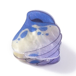 Васильковый Симпатичные мини-заколки для волос из акрила в форме ракушки, аксессуары для волос для девочек, васильковый, 24x25.5x24 мм