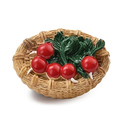 Carrot Кабошоны с имитацией фруктов из непрозрачной смолы, для изготовления ювелирных изделий, морковь, 43.5x60x14.5 мм