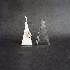 Cone Пластиковые формы для свечей, для изготовления ароматических свечей, прозрачные, конус, 58x58x108 мм