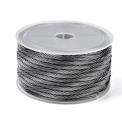 Серый 6.7м нейлоновый витой круглый шнур, для изготовления лямок для сумок, серые, 4 мм, около 7.33 ярдов (6.7 м) / рулон