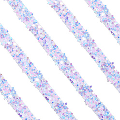 Средний Фиолетовый 5м самоклеящаяся полимерная лента-звездочка, для аксессуаров костюма, пояс украшение, средне фиолетовый, 12~13 мм