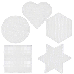 Mixed Shapes 5 шт. 5 стили акриловые бобовые аксессуары, разнообразные, 145~166x145~177x5 мм, 1 шт / стиль