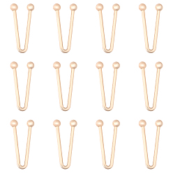 Light Gold 12зажимы для бикини из сплава, запасная часть застежки бюстгальтера, золотой свет, 44.5x21.5x3~7 мм