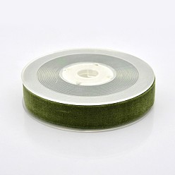 Цвет Оливы Полиэстер бархат лента для упаковки подарка и украшения празднества, оливковый, 3/4 дюйм (19 мм), о 25yards / рулон (22.86 м / рулон)