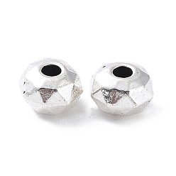 Античное Серебро Тибетский стиль сплава шарика, рондель, античное серебро, 4x5.5x5 мм, отверстие : 1.6 мм, 833 шт / 500 г