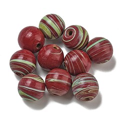 Темно-Красный Бусины лэмпворк , круглые, темно-красный, 20 мм, отверстие : 4 мм