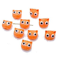 Оранжевый Полимерная глина бисера, Кошки, оранжевые, 16 мм