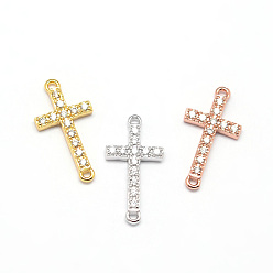 (52) Непрозрачная лаванда Латинское поперечное поперечное латунное микропаве из кубического циркония, прозрачные, без кадмия, без никеля и без свинца, разноцветные, 17x9x2 мм, отверстие : 1 мм