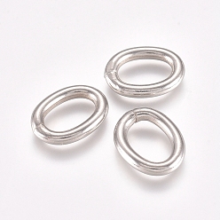 Stainless Steel Color 304 Stainless Steel Jump Rings, Open Jump Rings, Oval, Stainless Steel Color, 10 Gauge, 14.5x11.5x2.5mm, Inner Diameter: 10x6mm