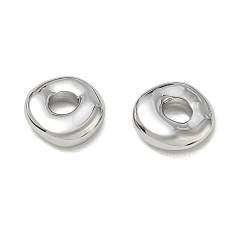 Color de Acero Inoxidable 304 bolas de acero inoxidable, rondo, color acero inoxidable, 10.5x11x4 mm, agujero: 3~8 mm
