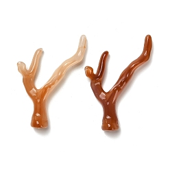 Перу Акриловые подвески, коралл, Перу, 49x32x9 мм, отверстие : 1.8 мм, Около 290 шт / 500 г