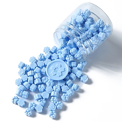 Светло-Голубой Отпечаток лапы частицы сургуча, для ретро печать печать, Небесно-голубой, 9.5x8.5x6 мм