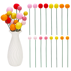 Mixed Color 16Pcs 8 Style Wool Felt Craft Ball, for Decorations, Mixed Color, 210~220mm, 2pcs/style