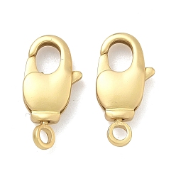 Матовый Золотой Цвет Карабин-лобстеры, латунные, без кадмия и без свинца, стойки покрытие, долговечный, овальные, матовый золотой цвет, 14x6x3 мм, отверстие : 1.8 мм