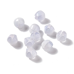 лаванда Тюльпан акриловые бусины, имитация нефрита, для изготовления ювелирных изделий DIY, лаванда, 12.5x12.5x12.5 мм, отверстие : 1.6 мм