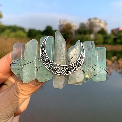 Флюорит Заколки для волос из натурального флюорита, аксессуары для волос для женщин и девочек, 100x100x100 мм