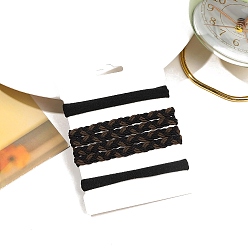 Черный Связей ткани волос, аксессуары для волос для женщин и девочек, чёрные, 760 мм