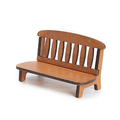 Перу Деревянные скамейки миниатюрные украшения, аксессуары для домашнего кукольного домика с микро-ландшафтом, Перу, 125x52x71 мм