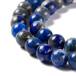 Lapis Lazuli Natural Lapis Lazuli Round Beads Strands, 6mm, Hole: 1mm, about 63pcs/strand, 15.5 inch
